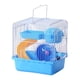 thumbnail image 1 of Jaula portátil para hámster con asa y ventilación, ideal para excursiones al aire libre. Ligera. Azul, 1 of 9