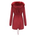 thumbnail image 5 of Lilgiuy Women's Comfy Stylish Stitching Long Sleeve Sweater Casual Long Cardigan Tops Wine，12 Winter Clothes for 2022, 5 of 5