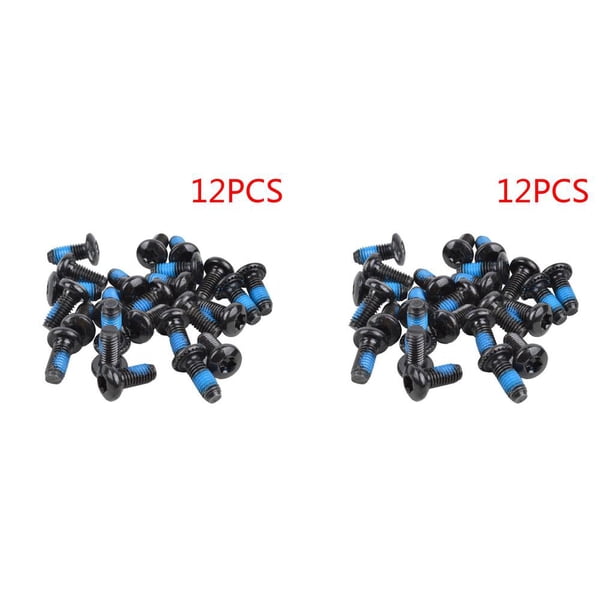 Eigraketly 12 Pieces Disc Brake Rotor Parts Screws Bikes T25 Cycling Regulator Levers Road Bolts Steel Outdoor Colored Replacement 2piezas Eigraketly CBP014666