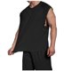 thumbnail image 4 of pstuiky Camisetas sin mangas para hombre, Camiseta deportiva sin mangas de cuello redondo, informal, de secado rápido, con botones y elástico, de color liso, para hombre Camisas de hombre l, 4 of 5