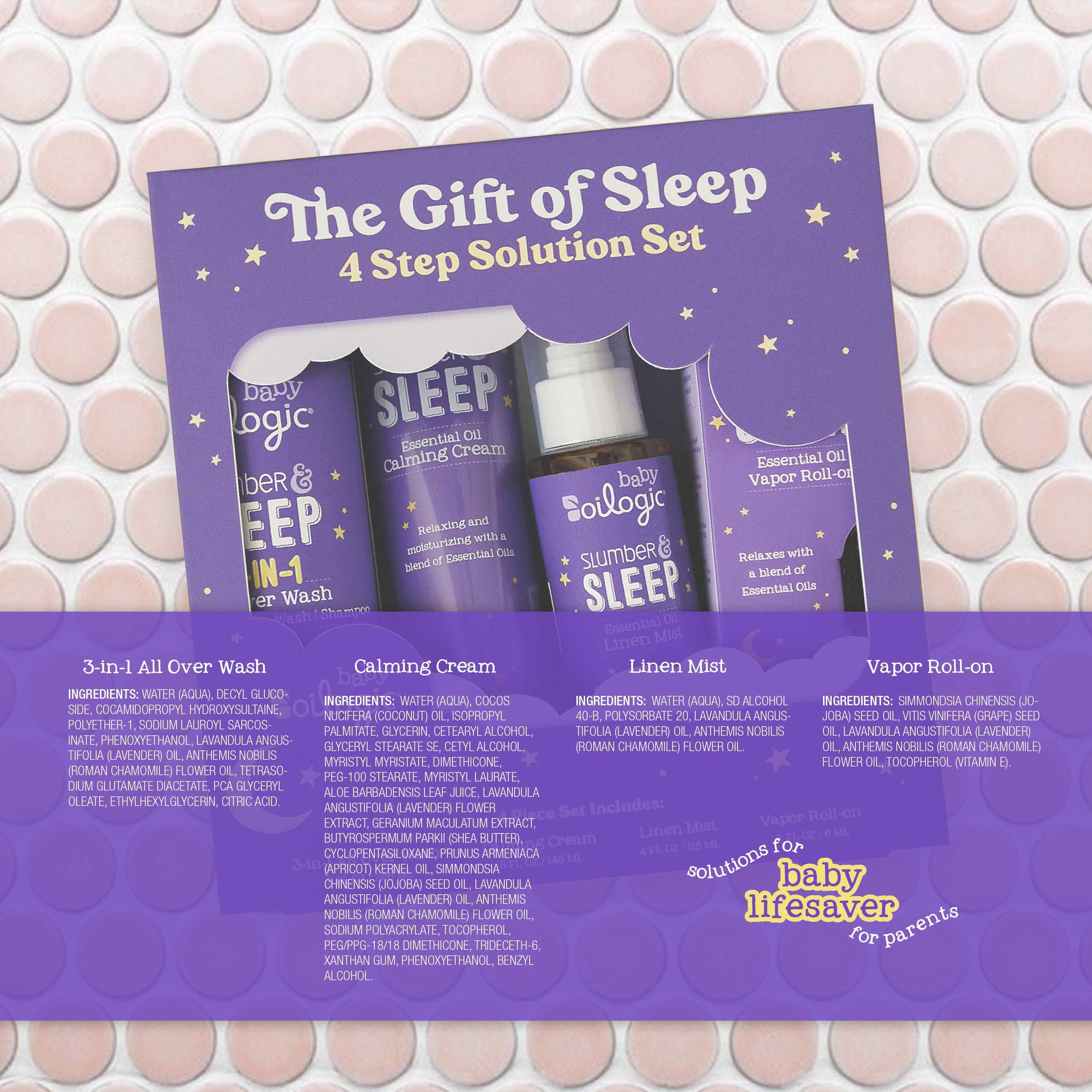Oilogic, The Gift of Sleep, Baby Sleep Bundle using