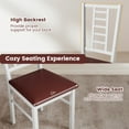thumbnail image 5 of Giantex Wooden Dining Chairs Set of 2, Armless Kitchen Chairs w/Hollowed Backrest, White, 5 of 6