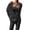 Black, variant on Riforla Women's Knitted Three Piece Cardigan Trouser Suit Two Piece Sets for Women Black L