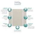 thumbnail image 3 of Transolid Expressions 48" X 60" X 96" 6-Piece Tub/Shower Wall Kit with Extension Kit, Cameo, 3 of 6
