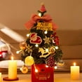 thumbnail image 4 of Árbol de Navidad de escritorio, mini árbol de decoración navideña, decoración navideña para mesa, escritorio y mostrador, 4 of 5