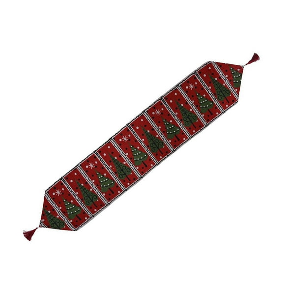 Christmas Table Runner Table Cover Practical Table Setting Table Cloth Xmas Tablecloth for Cocktails Apartment Easter Banquet Style C