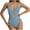 Navy, variant on Uaswgudfs Womens Strappy Deep V-Neck One-Piece Swimsuit with Cutout Accents, Sleeveless Form-Fitting Design, Beachwear Blue L