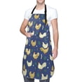 thumbnail image 3 of Goofa Funny Chicken Printed Waterproof Apron 33" Chef Aprons for Men Heavy Duty Chemical Work Apron Adjustable Bib Apron, 3 of 9