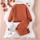 thumbnail image 3 of Gibobby Conjunto de Bebé A Niño Tops y pantalones estampados de manga larga para niñas pequeñas, conjunto de ropa de 2 uds para niños(Oro Rosa,3-4 Años), 3 of 5