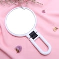 thumbnail image 4 of Miangastore 10x Magnifying Round Mirror Free Standing Table-Top Makeup Mirror For Shaving Detailed Makeup Magnifying Mirror For Bathroom (White), 4 of 8