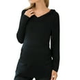 thumbnail image 4 of Bearsland Female Long Sleeve Maternity Hoodie Shirt Casual Top Pregnacy Sweatshirt, 4 of 5