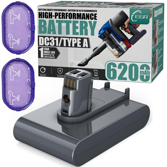 Batería de repuesto EGR 6200 mAh DC35 para Dyson Handheld