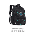thumbnail image 2 of Mochila escolar 30L Belug Negro, 2 of 4