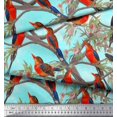 thumbnail image 3 of Soimoi polyester Crepe Fabric Boy,Surfboard And Beach Bird Decor Fabric Printed Yard 42 Inch Wide, 3 of 3