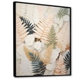 thumbnail image 2 of Designart "Graceful Serenity Amongst The Golden Ferns IX" Ferns Floater Framed Wall Art Living Room, 2 of 5