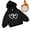 Black, variant on WOYY Toddler Girls' Hoodie Cozy Warm Hearts Print Hooded Sweatshirt, Sizes 4-5T