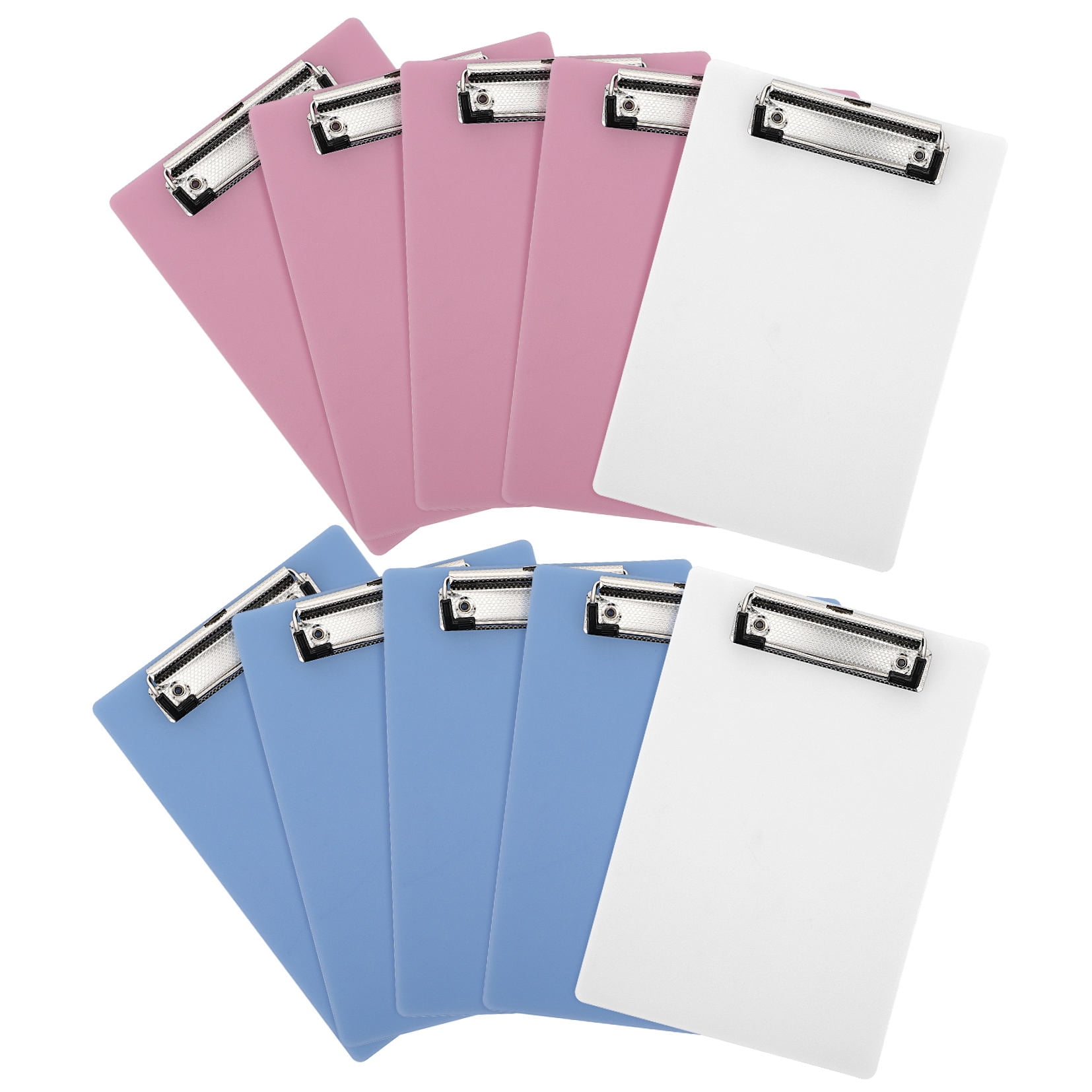 WHAMVOX  10 Pcs Clipboard Folder Storage Rounded Corners Lightweight
