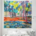 thumbnail image 1 of Watercolor Tapestry, Abstract Nature Scene with Fine Art Trees Colorful Forest Impressionist Garden, Fabric Wall Hanging Decor for Bedroom Living Room Dorm, 5 Sizes, Multicolor, by Ambesonne, 1 of 1