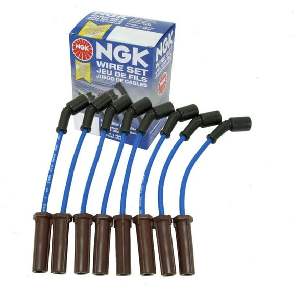 NGK Spark Plug Wire Set compatible with Chevrolet Silverado 2500 HD Classic 6.0L V8 2007 - 10.5" Leads