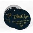thumbnail image 2 of Inkdotpot Pack Of 100 Thank You For Celebrating The Bride To Be Bridal Shower Favor Paper Tags Craft Real Gold Foil Hang Tags, 2 of 6