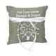 thumbnail image 1 of Arpillera Hessian Country Wedding Almohada Cojín Al Ribbin Bow 6 '' perfecl Almohada de anillo de bodas, 1 of 5