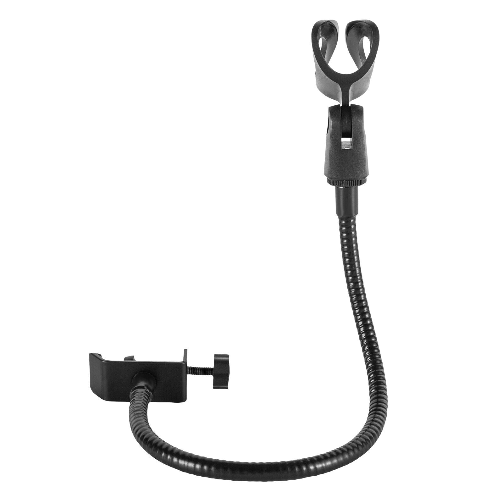 Adjustable Gooseneck Bendable Microphone Stand with Desk Clamp for Radio Broadcasting Wired/ Wireless/ Recording Microphones