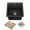 Metallic Black, variant on KRAUS Bellucci 18 Granite Composite Workstation Drop-In Top Mount Single Bowl Kitchen Bar Sink in White with Accessories