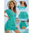 thumbnail image 3 of As Rose Rich Women's Swimsuit Cover Up Lace Beach Dress Bikini Coverup, L, 3 of 9