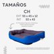 thumbnail image 3 of Cama para perro Alebripets  Cama Chica Azul, 3 of 6
