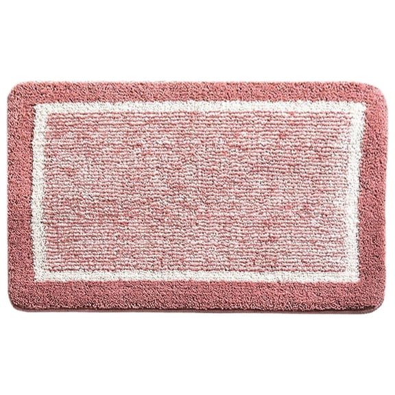 Leodye 1PCS Multi-purpose Non-slip Absorbent Floor Mat Machine-washable Home Living Room/Bathroom/Kitchen Tub Shower Rug -20x32in