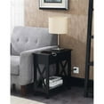 thumbnail image 3 of Oxford Flip Top End Table with Charging Station in Black Wood Finish, 3 of 4