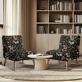 thumbnail image 4 of HELLHERO Cooling Armless Chair Slipcover Dustproof Stain Protection Armless Accent Chair Soft Cover for Home, Mushroom Pattern, 4 of 8