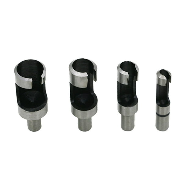 Wood Plug Cutter Drill Bit Set Straight and Tapered Taper Carbon Steel