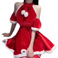 thumbnail image 1 of Lencería navideña para mujer, disfraz de Papá Noel, minivestido de Papá Noel para cosplay Rojo Jinwen Mini vestido de Papá Noel, 1 of 7