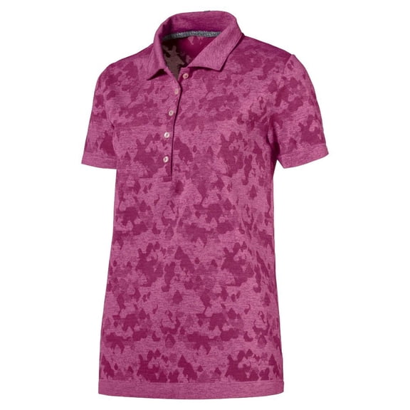 Puma Golf Womens 2018 Evoknit Polo, X-Small, Magenta Haze