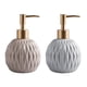 thumbnail image 1 of Dispensador de jabón portátil reutilizable de 2 piezas para baño doméstico Caqui Gris Azul, 1 of 9