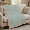 thumbnail image 1 of EGNMCR Throw Blanket, Throw Blanket for Couch Summer Cool Air Conditioner Washed Double Layer Yarn Washable Air Conditioner Core Cool Feeling polyester summer quilt, 1 of 7
