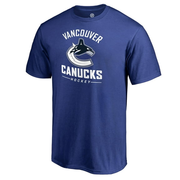 Men's Royal Vancouver Canucks Team Lockup T-Shirt