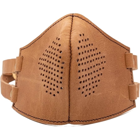 Mythrojan Leather Half Face Mask Brown
