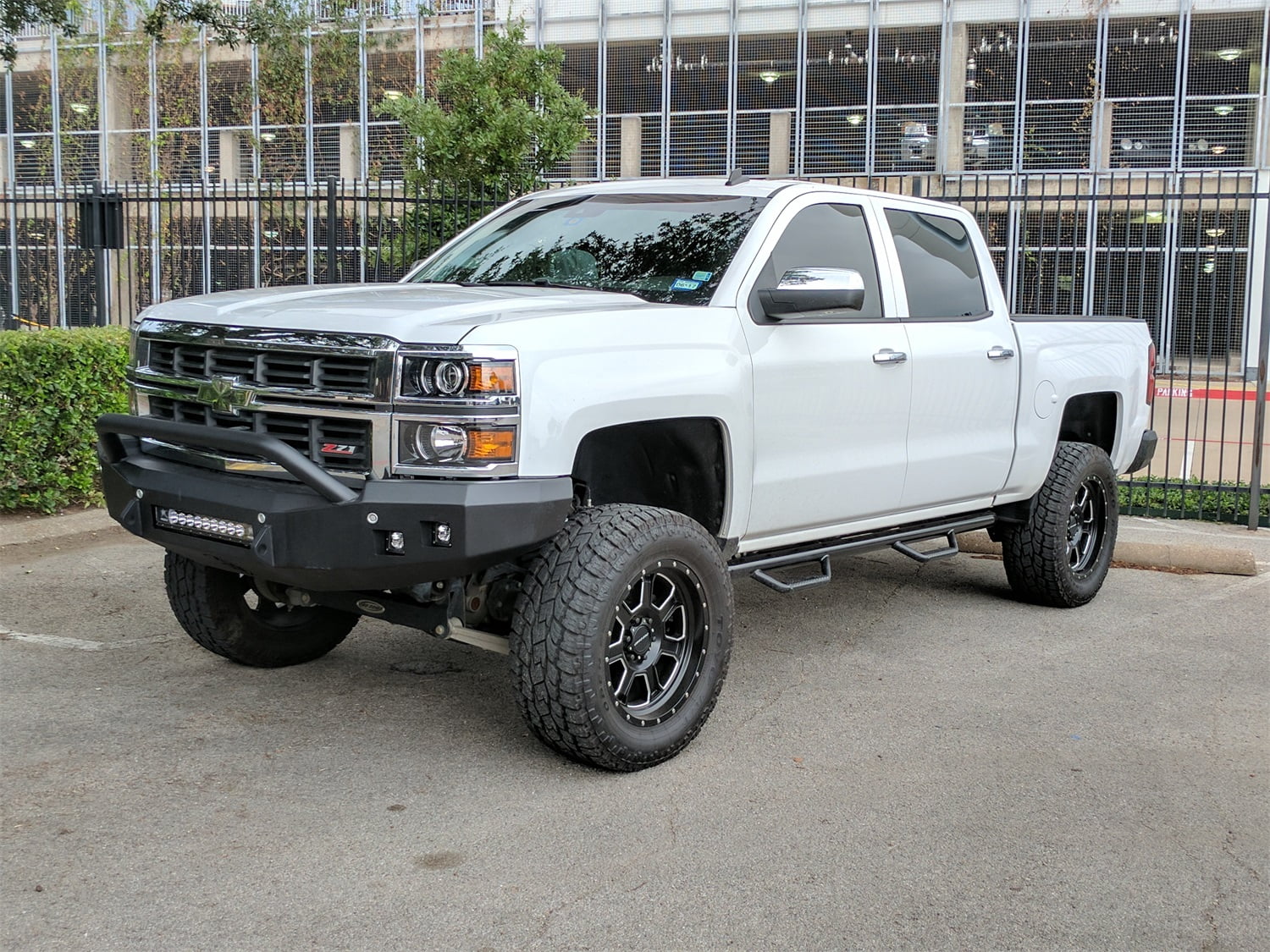 Road Armor Front Stealth Bumper with Pre-Runner Square Light Port in Satin Black (Black) - 314R4B-NW Fits select: 2014 CHEVROLET SILVERADO