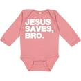 thumbnail image 3 of Inktastic Jesus Saves, Bro. Boys or Girls Long Sleeve Baby Bodysuit, 3 of 5