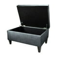 thumbnail image 4 of MJL Furniture  Brooklyn Upholstered Square Storage Ottoman Charcoal, 4 of 4