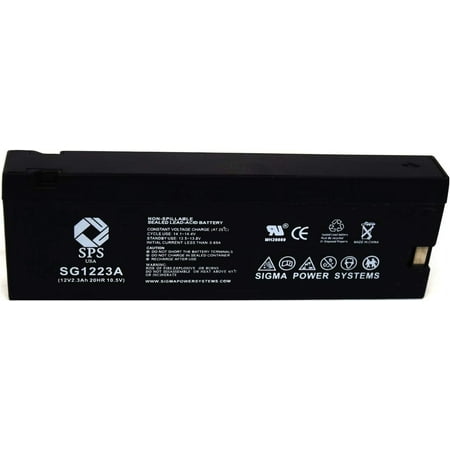 SPS Brand 12V 2.3 Ah (Terminal A) Replacement (SG1223A) for Canon CV-T60 (Camcorder Battery) (3 Pack)