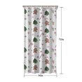 thumbnail image 5 of White Christmas Gingerbread Man Pattern Shower Curtain 36"x72" ,Bathroom Decorative Shower Curtains Set with 12 Hooks,Modern Waterproof Washable Shower Curtain, 5 of 6
