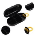thumbnail image 3 of Unique Bargains 1 Pc Mini Style Jewelry Box Jewelry Organizer Black Yellow PP Silicone, 3 of 5