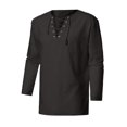 thumbnail image 1 of T-Shirt d'Été Décontracté pour Homme, Blouse Stylée à Col en V pour Diverses Occasions, 1 of 3