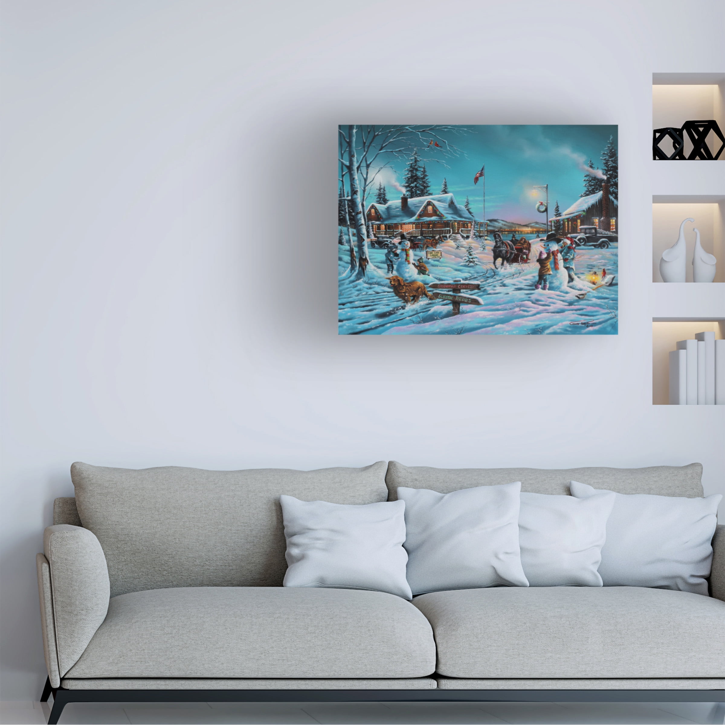 Trademark Fine Art 'Winter Bliss' Canvas Art by Geno Peoples