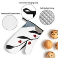 thumbnail image 5 of YFYANG Oven Mitts and Pot Holders Sets 4 Pieces, Non-Slip Heat Resistant Winter Red Berries Kitchen Glove Pot Mat for Cooking and Baking, 5 of 8