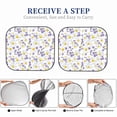 thumbnail image 6 of Xecao Daisies Flowers for Foldable Car Sun Shades (2-Pack) offer sun protection with an easy-fold design for convenient windshield shading., 6 of 7