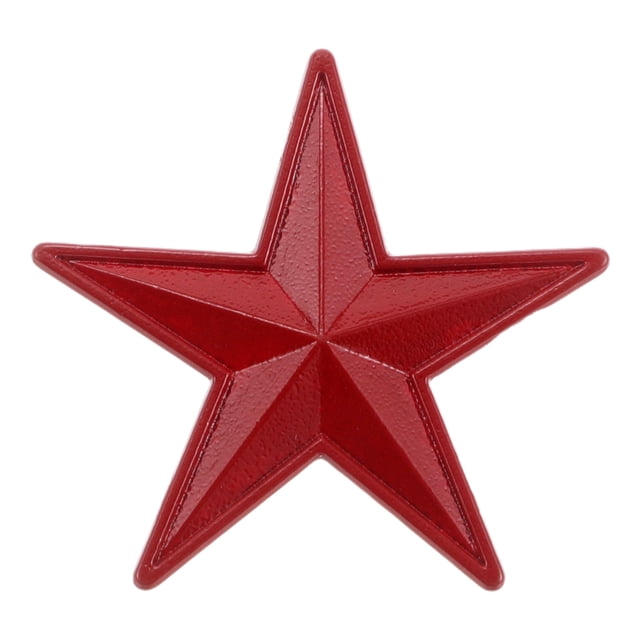 Broche de estrella de estilo chino vintage Pin de solapa de aleación de zinc elegante para mujer Broche rojo de estrella de cinco puntas retro para moda y decoración
